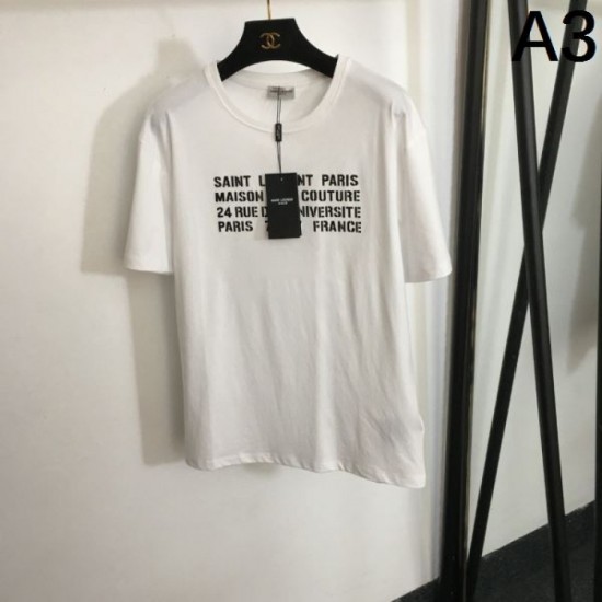 2024SS Short Sleeve T-Shirt YSL Yves Saint Laurent Beautiful Impression 2024SS Short Sleeve T-Shirt YSL Yves Saint Laurent Beautiful Impression