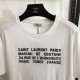 2024SS Short Sleeve T-Shirt YSL Yves Saint Laurent Beautiful Impression 2024SS Short Sleeve T-Shirt YSL Yves Saint Laurent Beautiful Impression