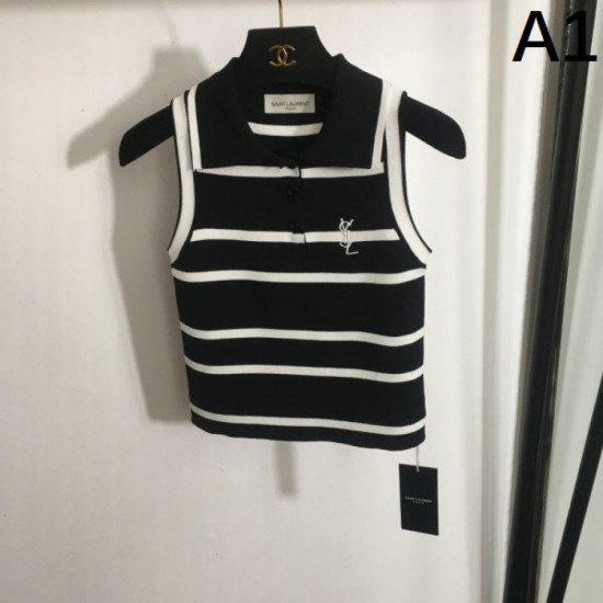 2024SS Knit Vest YSL Yves Saint Laurent is becoming more and more popular 2024SS Knit Vest YSL Yves Saint Laurent is becoming more and more popular