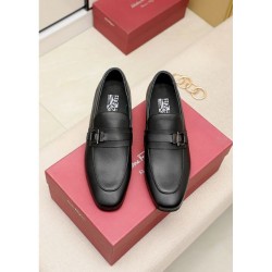 FERRAGAMO Salvatore Ferragamo Comfortable 2024SS Men's Business Shoes