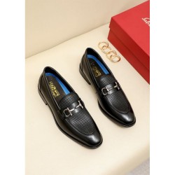 FERRAGAMO Salvatore Ferragamo Stylish One Piece 2024SS Men's Business Shoes