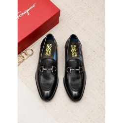 FERRAGAMO Salvatore Ferragamo Stylish One Piece 2024SS Men's Business Shoes