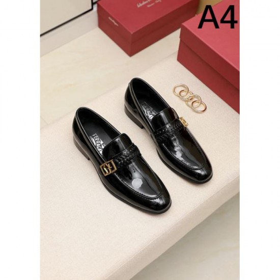 FERRAGAMO Salvatore Ferragamo New Stock Rare 2024SS Men's Business Shoes FERRAGAMO Salvatore Ferragamo New Stock Rare 2024SS Men's Business Shoes