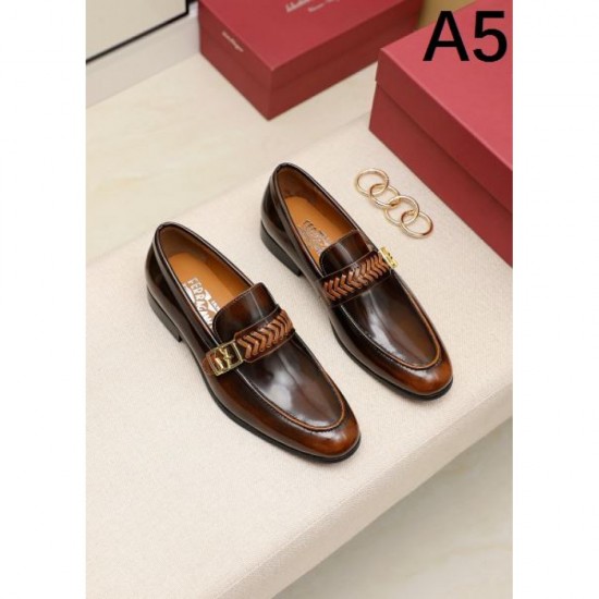 FERRAGAMO Salvatore Ferragamo New Stock Rare 2024SS Men's Business Shoes FERRAGAMO Salvatore Ferragamo New Stock Rare 2024SS Men's Business Shoes