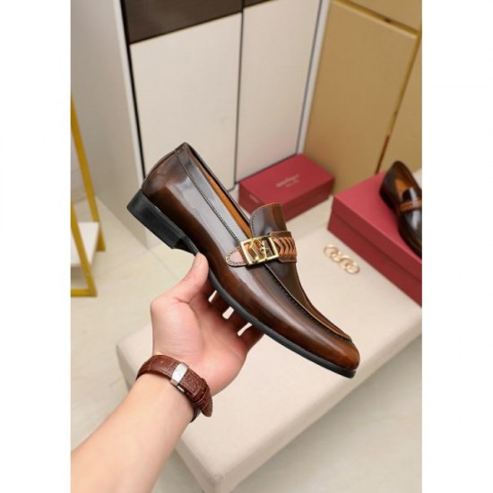 FERRAGAMO Salvatore Ferragamo New Stock Rare 2024SS Men's Business Shoes FERRAGAMO Salvatore Ferragamo New Stock Rare 2024SS Men's Business Shoes