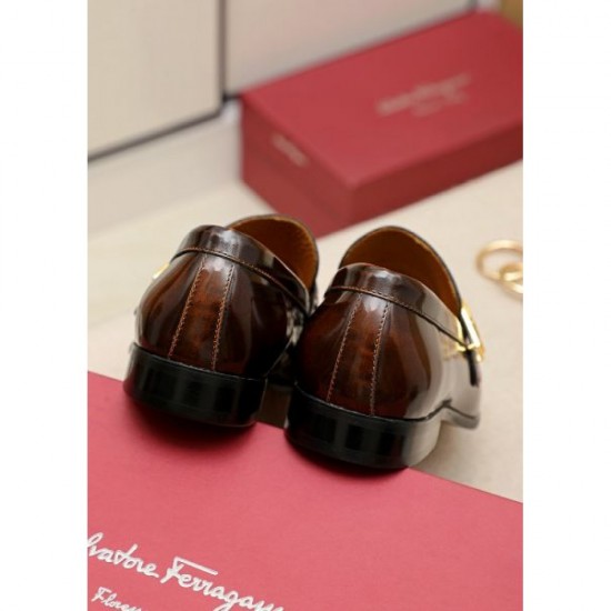 FERRAGAMO Salvatore Ferragamo New Stock Rare 2024SS Men's Business Shoes FERRAGAMO Salvatore Ferragamo New Stock Rare 2024SS Men's Business Shoes
