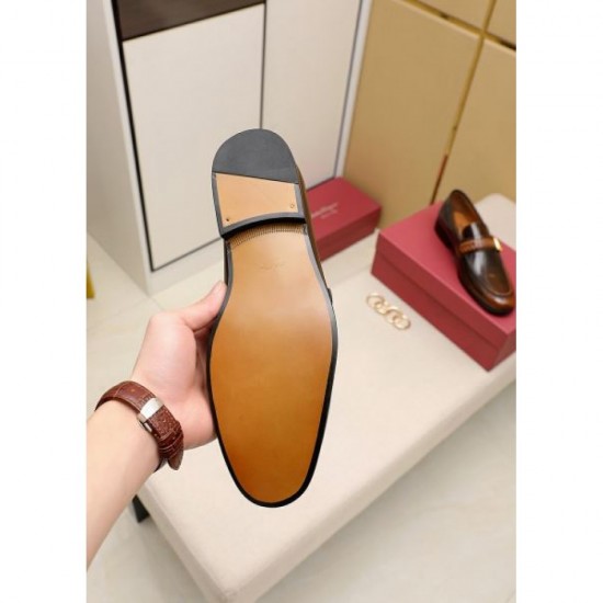 FERRAGAMO Salvatore Ferragamo New Stock Rare 2024SS Men's Business Shoes FERRAGAMO Salvatore Ferragamo New Stock Rare 2024SS Men's Business Shoes