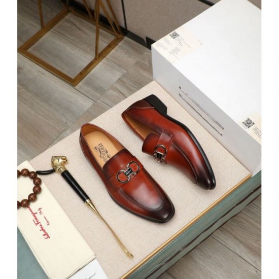 FERRAGAMO Salvatore Ferragamo Great Value 2024SS Men's Business Shoes FERRAGAMO Salvatore Ferragamo Great Value 2024SS Men's Business Shoes