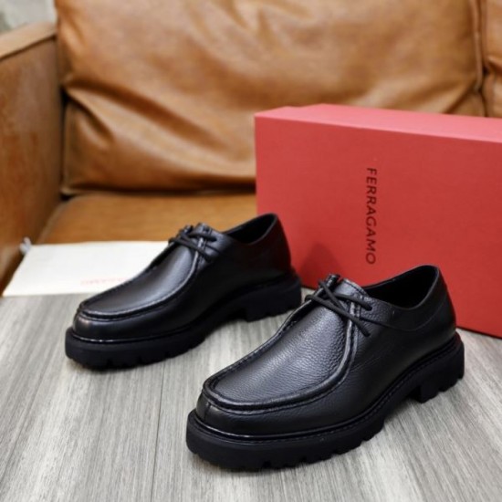 FERRAGAMO Salvatore Ferragamo New Popular 2024SS Men's Business Shoes FERRAGAMO Salvatore Ferragamo New Popular 2024SS Men's Business Shoes