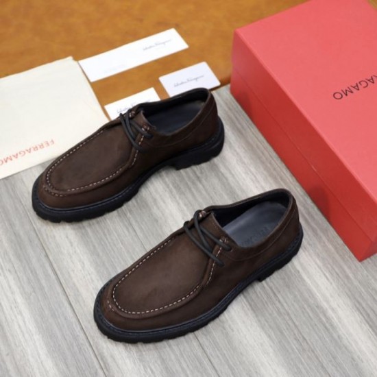 FERRAGAMO Salvatore Ferragamo Seasonal Design 2024SS Men's Business Shoes FERRAGAMO Salvatore Ferragamo Seasonal Design 2024SS Men's Business Shoes