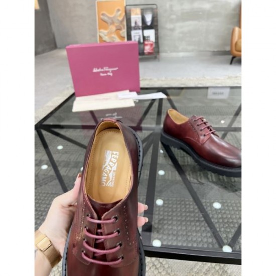 2024FW Men's Business Shoes FERRAGAMO Salvatore Ferragamo 100% New 2024FW Men's Business Shoes FERRAGAMO Salvatore Ferragamo 100% New