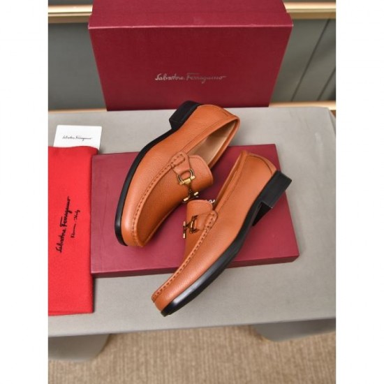 2024FW Men's business shoes FERRAGAMO Salvatore Ferragamo logo is nice 2024FW Men's business shoes FERRAGAMO Salvatore Ferragamo logo is nice
