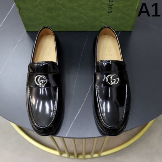 GUCCI Gucci Classic Popular Thin Soft 2024SS Men's Business Shoes GUCCI Gucci Classic Popular Thin Soft 2024SS Men's Business Shoes