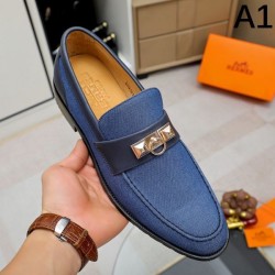 HERMES Nice coordination attracts attention 2024SS Men's business shoes