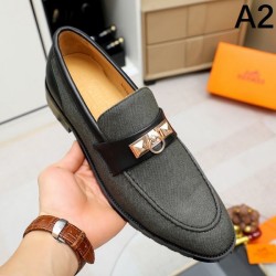 HERMES Nice coordination attracts attention 2024SS Men's business shoes