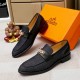 HERMES Nice coordination attracts attention 2024SS Men's business shoes HERMES Nice coordination attracts attention 2024SS Men's business shoes