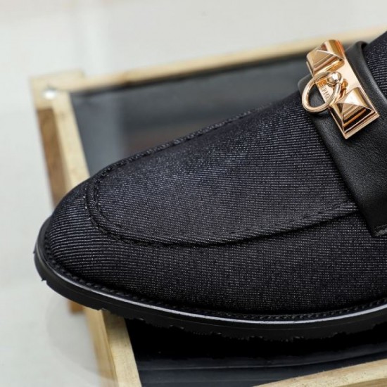 HERMES Nice coordination attracts attention 2024SS Men's business shoes HERMES Nice coordination attracts attention 2024SS Men's business shoes