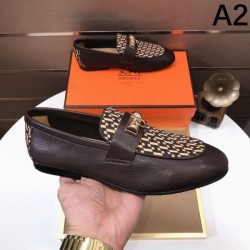 HERMES Fashionable 2024SS Men's Business Shoes