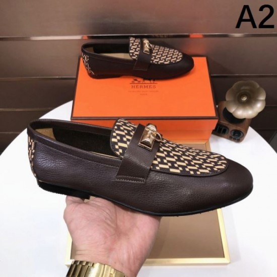 HERMES Fashionable 2024SS Men's Business Shoes HERMES Fashionable 2024SS Men's Business Shoes