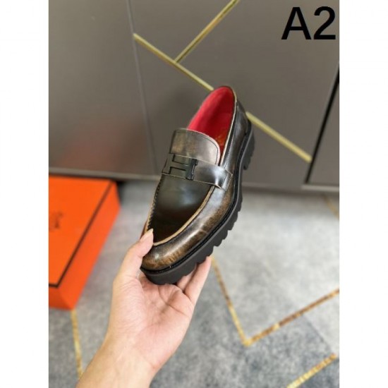 HERMES Especially popular this season 2024SS Men's business shoes HERMES Especially popular this season 2024SS Men's business shoes
