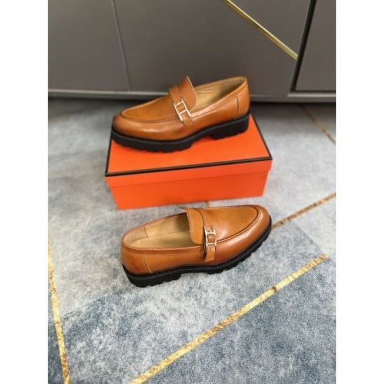 HERMES 2024SS Men's Business Shoes Popular Every Season HERMES 2024SS Men's Business Shoes Popular Every Season
