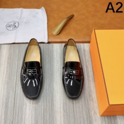 HERMES Sale at an attractive price 2024SS Men's business shoes