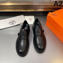 HERMES Popular Model Summer New 2024SS Men's Business Shoes
