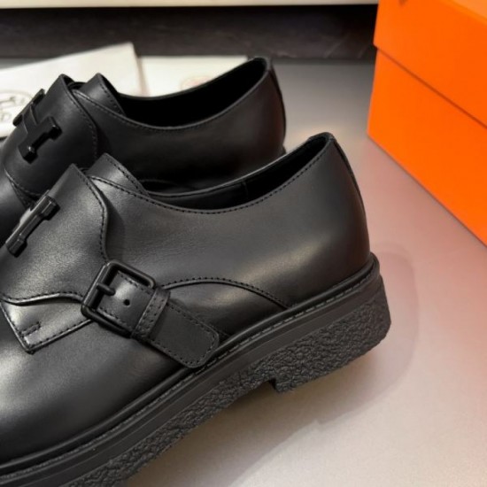HERMES Popular Model Summer New 2024SS Men's Business Shoes HERMES Popular Model Summer New 2024SS Men's Business Shoes