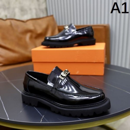 HERMES Limited quantity SALE price 2024SS Men's business shoes HERMES Limited quantity SALE price 2024SS Men's business shoes