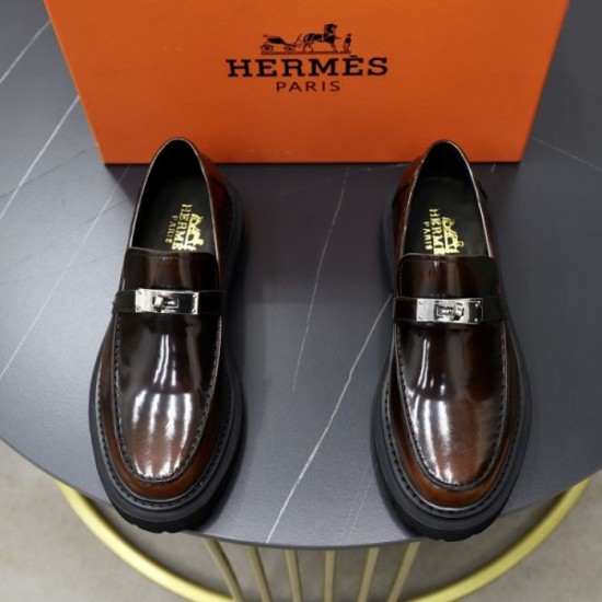 HERMES Limited quantity SALE price 2024SS Men's business shoes HERMES Limited quantity SALE price 2024SS Men's business shoes