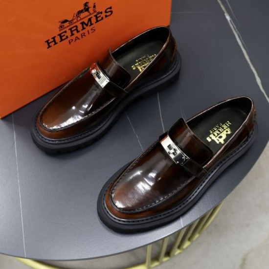 HERMES Limited quantity SALE price 2024SS Men's business shoes HERMES Limited quantity SALE price 2024SS Men's business shoes