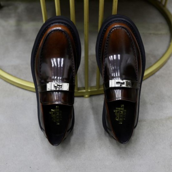 HERMES Limited quantity SALE price 2024SS Men's business shoes HERMES Limited quantity SALE price 2024SS Men's business shoes