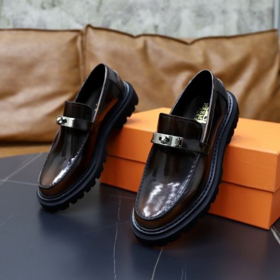 HERMES Limited quantity SALE price 2024SS Men's business shoes HERMES Limited quantity SALE price 2024SS Men's business shoes