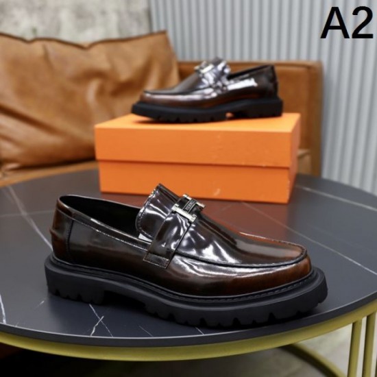 HERMES Timeless 2024SS Men's Business Shoes HERMES Timeless 2024SS Men's Business Shoes