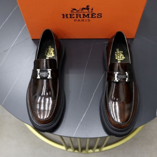 HERMES Timeless 2024SS Men's Business Shoes HERMES Timeless 2024SS Men's Business Shoes