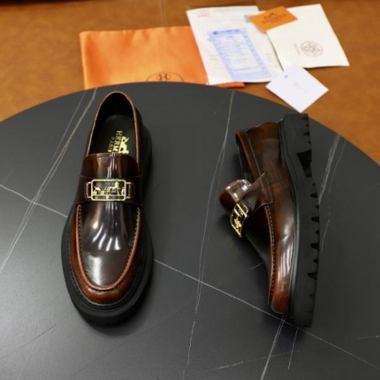 HERMES Latest Popular 2024SS Men's Business Shoes HERMES Latest Popular 2024SS Men's Business Shoes