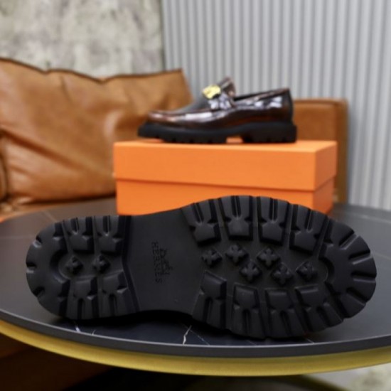 HERMES Latest Popular 2024SS Men's Business Shoes HERMES Latest Popular 2024SS Men's Business Shoes