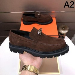2024FW Men's Business Shoes HERMES Latest Featured Fashion