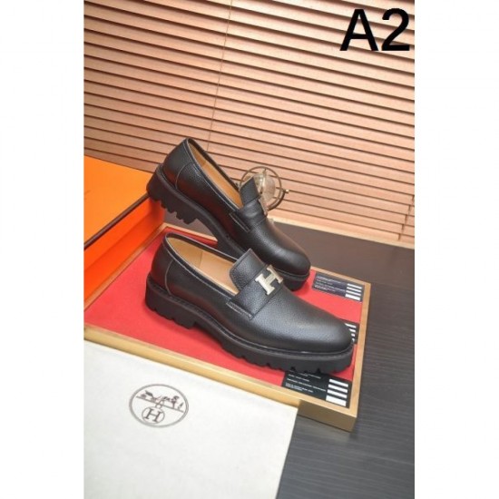 2024FW Men's business shoes HERMES Autumn/Winter new products that are highly regarded 2024FW Men's business shoes HERMES Autumn/Winter new products that are highly regarded