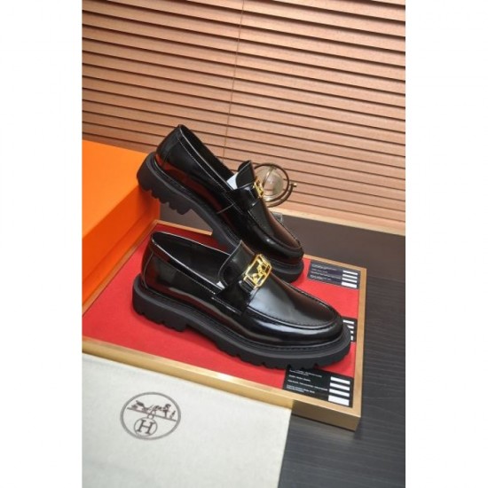 2024FW Men's Business Shoes HERMES Items with high expectations 2024FW Men's Business Shoes HERMES Items with high expectations