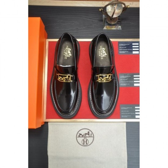 2024FW Men's Business Shoes HERMES Items with high expectations 2024FW Men's Business Shoes HERMES Items with high expectations