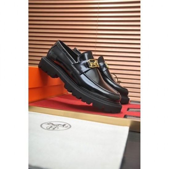2024FW Men's Business Shoes HERMES Items with high expectations 2024FW Men's Business Shoes HERMES Items with high expectations