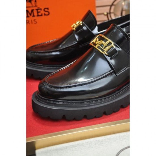 2024FW Men's Business Shoes HERMES Items with high expectations 2024FW Men's Business Shoes HERMES Items with high expectations