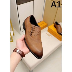 LOUIS VUITTON Unique Design 2024SS Men's Business Shoes