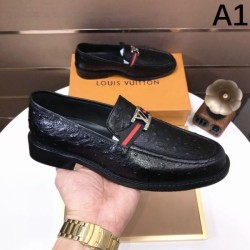 LOUIS VUITTON Summer colors 2024SS Men's business shoes