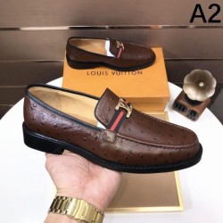 LOUIS VUITTON Summer colors 2024SS Men's business shoes