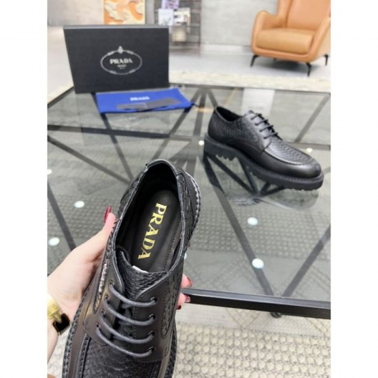 PRADA Prada now standard item popular item 2024SS men's business shoes PRADA Prada now standard item popular item 2024SS men's business shoes