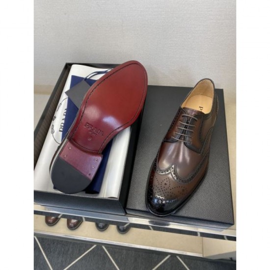 PRADA This season's new popular beauty line 2024SS men's business shoes PRADA This season's new popular beauty line 2024SS men's business shoes