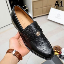 VERSACE Popular items back in stock 2024SS Men's business shoes