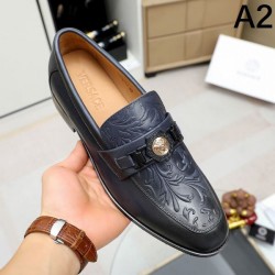 VERSACE Popular items back in stock 2024SS Men's business shoes